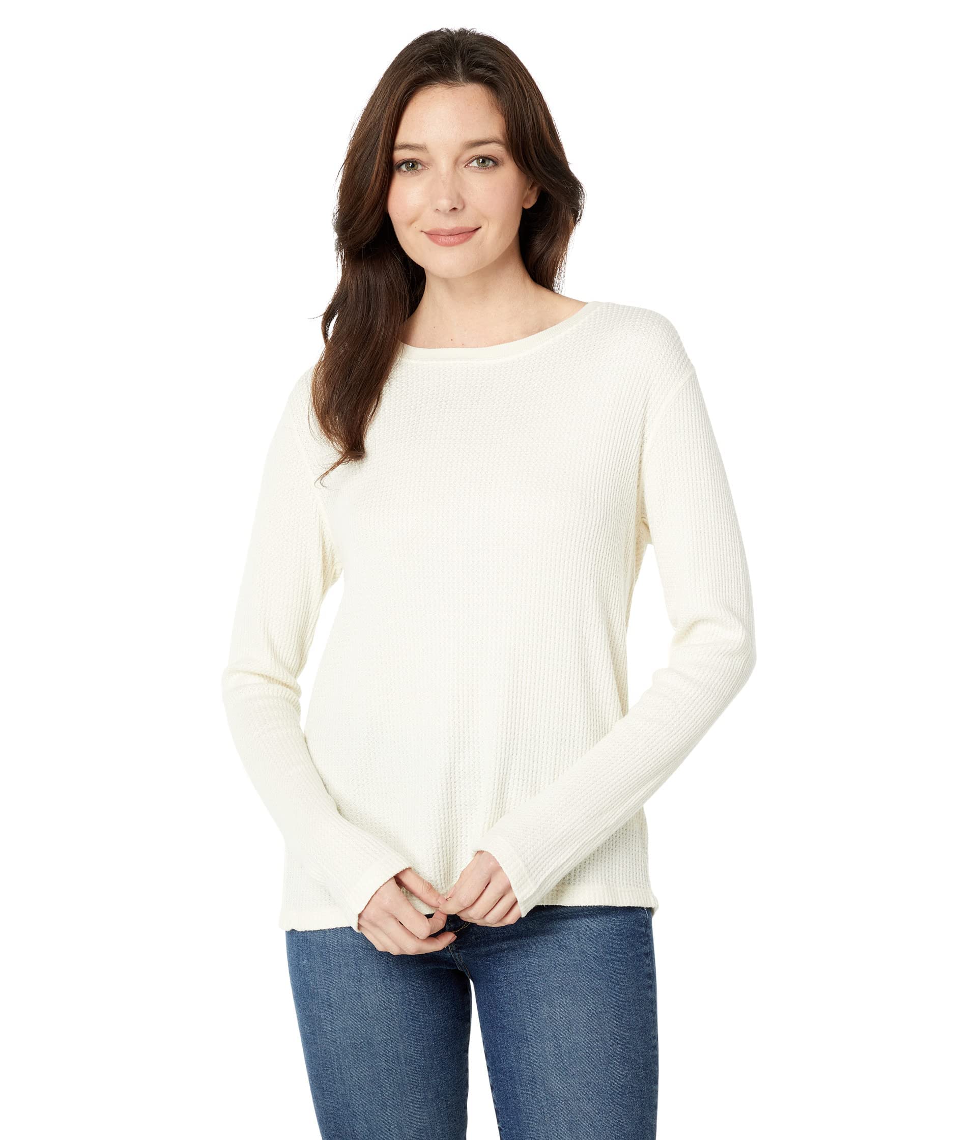 True Grit Waffle Long Sleeve Crewneck Shirt for Men - Dylan by Alex | Soft Cotton Casual Wear for Everyday Comfort & Style | Perfect for Work, Weekend Outings & Layering