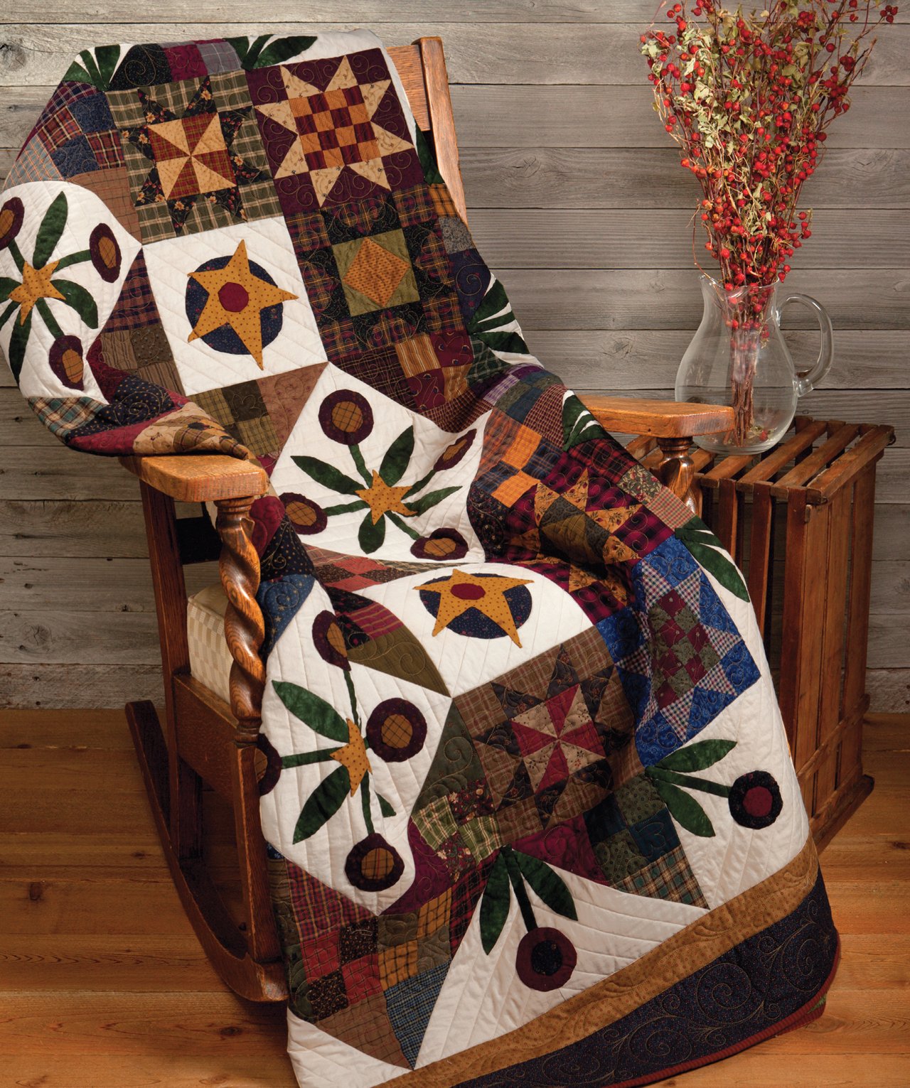 13 Beautiful Patchwork Quilt Patterns for Country Home Decor - Cozy Bedroom & Living Room Designs