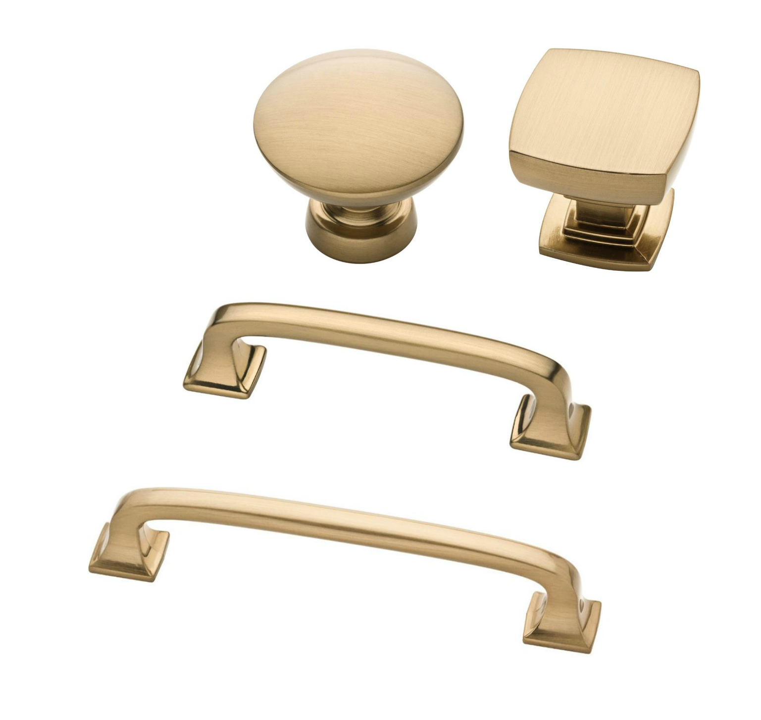 Champagne Bronze Cabinet Knobs and Drawer Pulls - Vintage Style Hardware for Kitchen, Bathroom & Furniture (Set of 10) - Perfect for Modern Farmhouse, Industrial & Shabby Chic Decor
