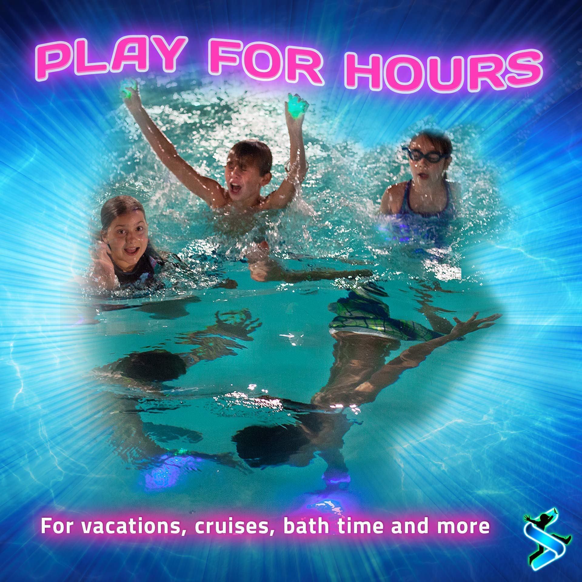 Starlux Games Ultimate Pool Party Set - 5 Vibrant Colors & 10 Fun Game Options for Outdoor Summer Parties, Family Gatherings & Backyard Fun