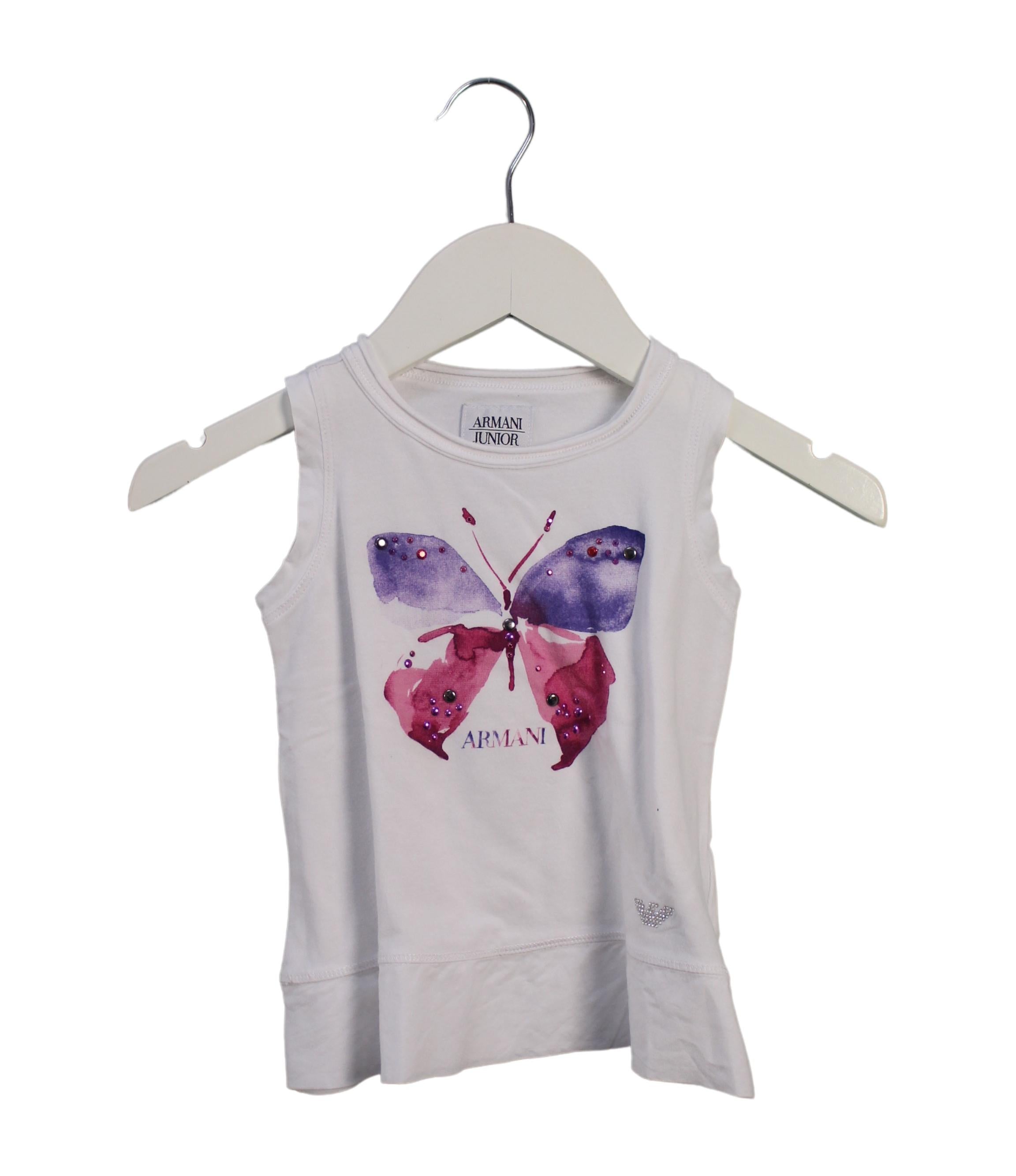 Armani Women's Sleeveless Casual Top - Slim Fit Summer Blouse for Work & Party Wear | 2T Size