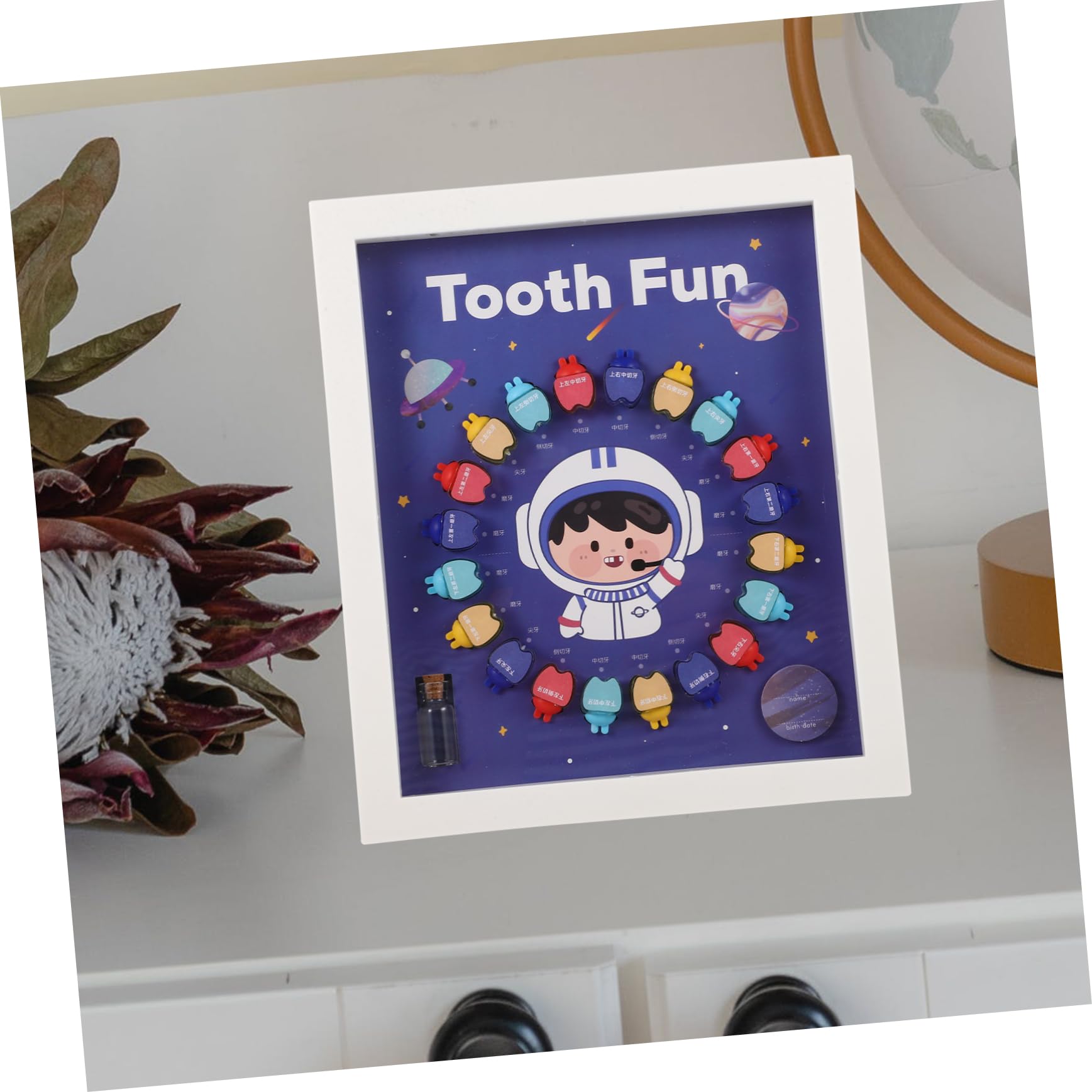 VICASKY 2 Pack Kids Tooth Keepsake Box - First Tooth Organizer with Secure Plastic Case for Baby Teeth Collection - Perfect for Memory Keeping & Baby Shower Gifts