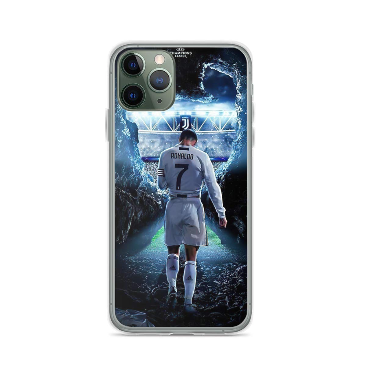Cristiano Ronaldo iPhone 7/8 Shockproof Clear Phone Case - Durable Bumper Protection for Sports & Outdoor Activities