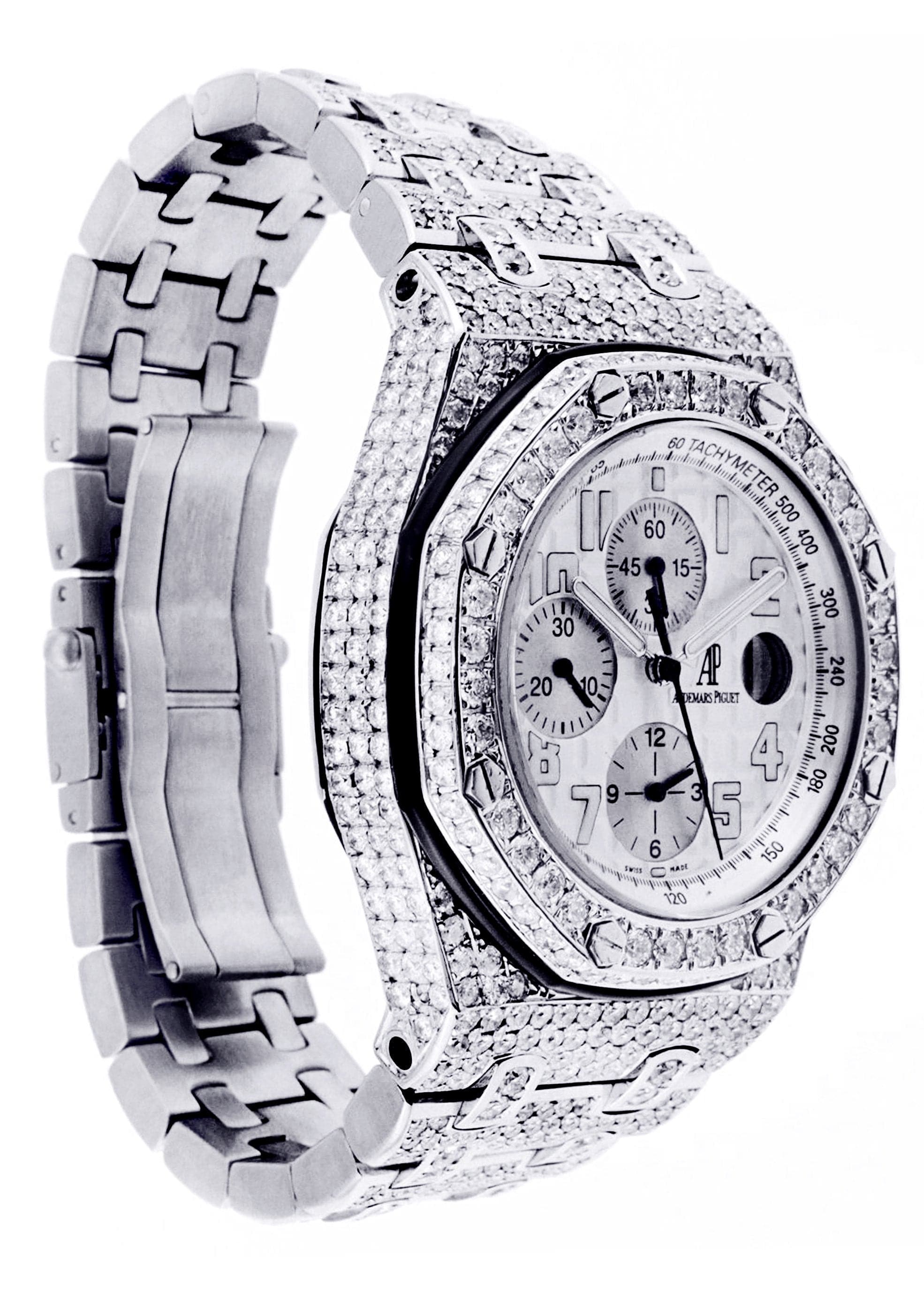 Luxury Diamond Audemars Piguet Royal Oak Offshore Watch - 42mm Stainless Steel Men's Chronograph | Perfect for Business Meetings, Gala Events & Luxury Gift Giving