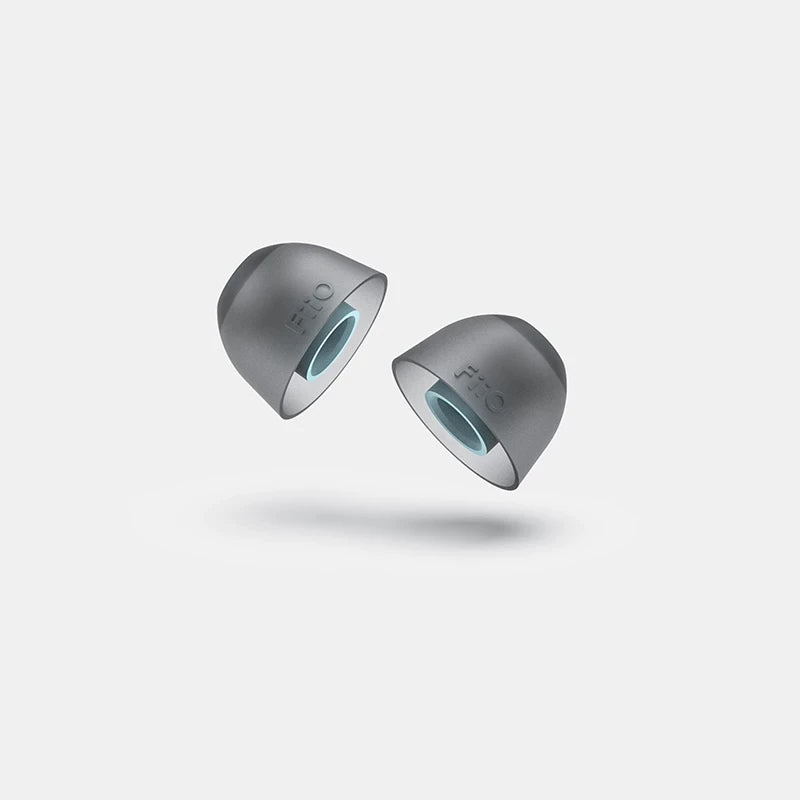 FiiO HS18 0.4mm Thick Silicone Eartips - 6 Pairs for 5.0mm-6.5mm Nozzle Earphones - Perfect for Music Lovers, Audiophiles & Noise Isolation