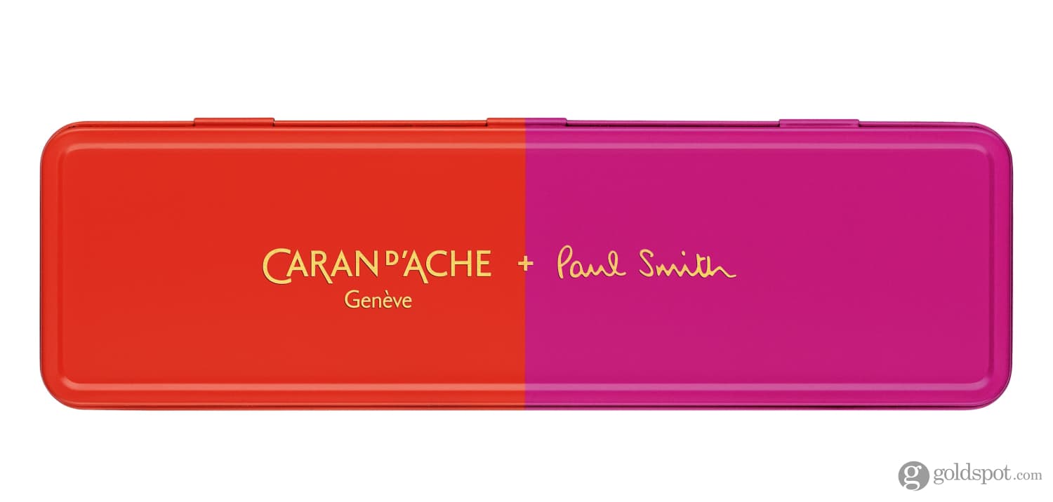 Caran d'Ache 849 Paul Smith Limited Edition Ballpoint Pen - Warm Red & Melrose Pink - Premium Swiss Writing Instrument for Office, Gifts & Collectors