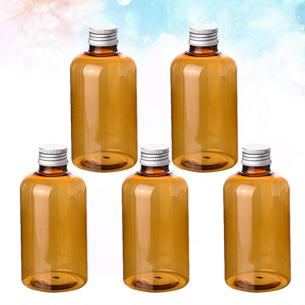 Exceart 10-Piece Clear Travel Toiletry Bottles Set - Leak-Proof Shampoo & Liquid Containers with Lids - Perfect for Shampoo, Conditioner, Lotion & Perfume - Ideal for Air Travel, Camping & Gym Use