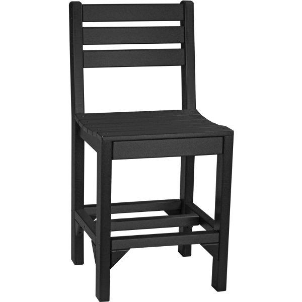 Island Side Chair - Modern Wicker Patio Dining Chair for Outdoor, Garden, Poolside & Porch Use - Lightweight & Durable Rattan Furniture for Backyard, Deck & Balcony