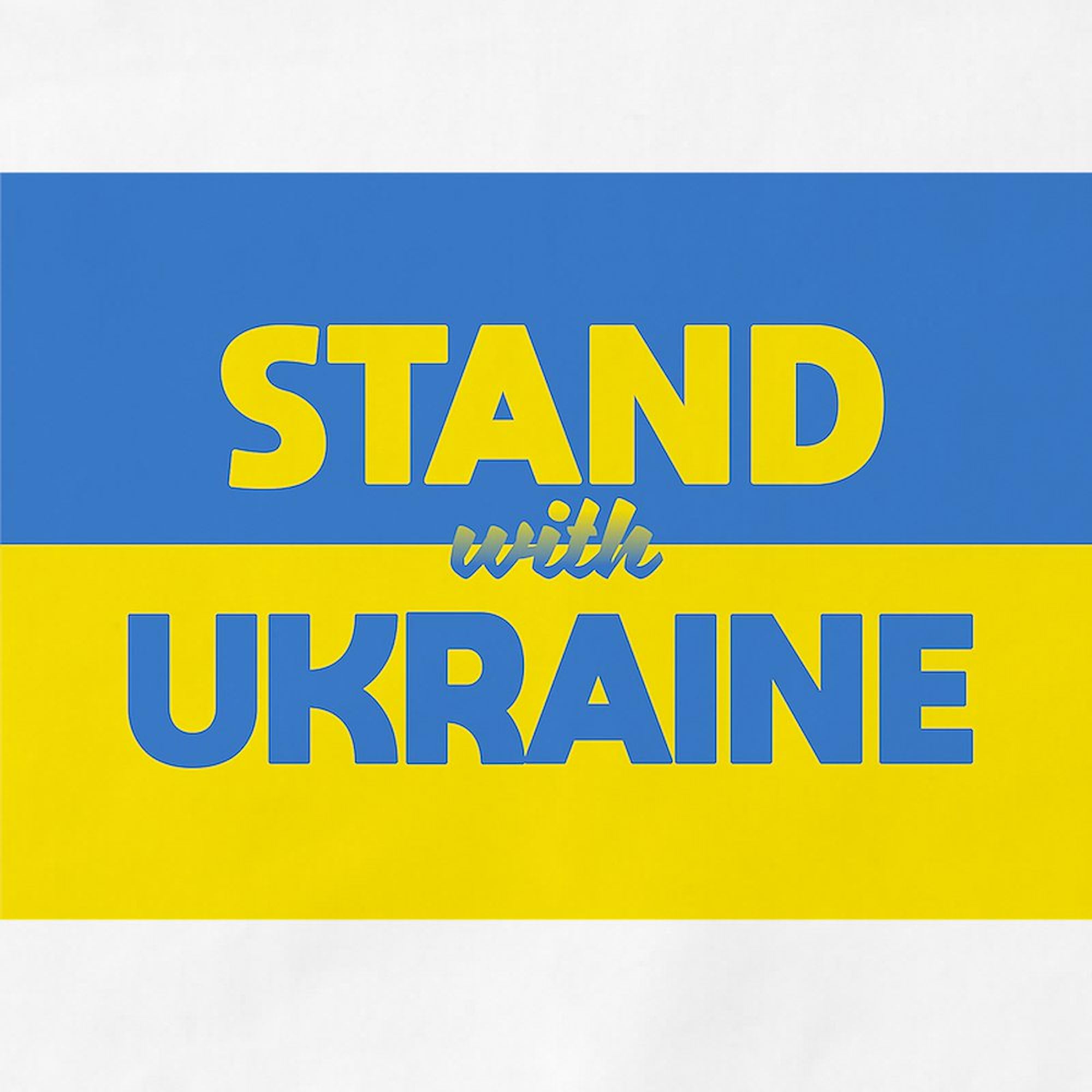 Stand With Ukraine Kitchen Apron with Pockets - Adjustable Grilling & Baking Apron for Cooking, BBQ, and Home Chef Use