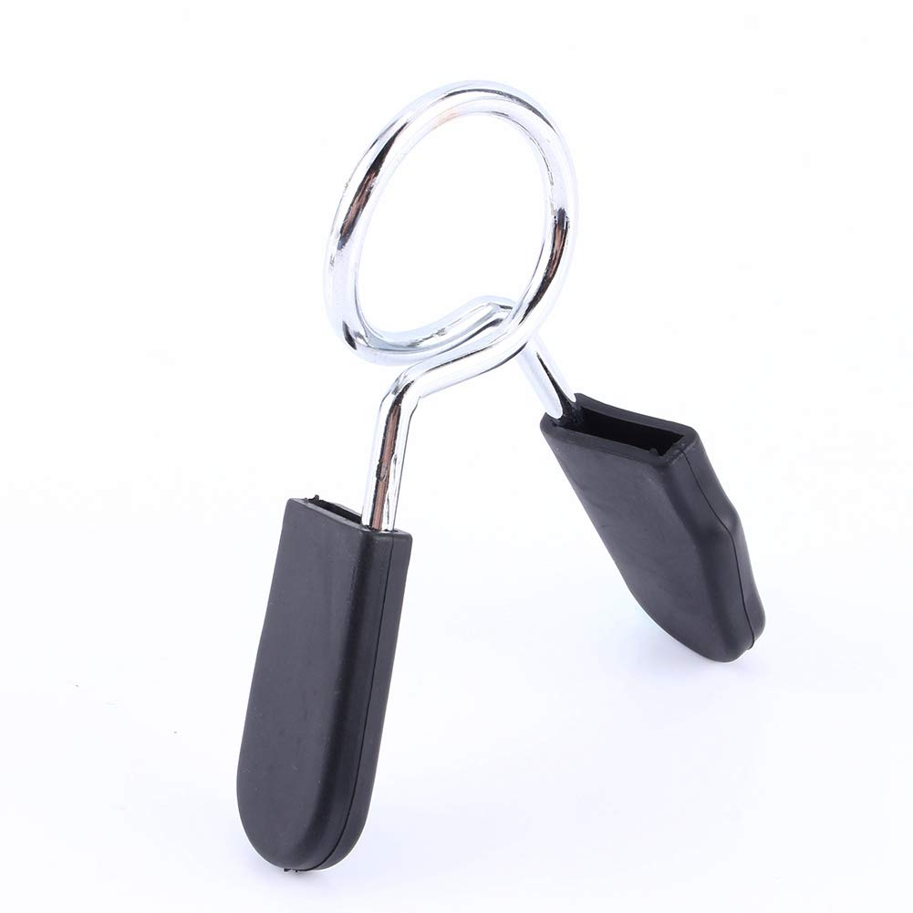 Barbell Spring Collar Clip - 2Pcs Standard 25mm Weight Clamp for Gym, Yoga & Home Workout - Secure Weight Plates for Strength Training & Fitness Equipment