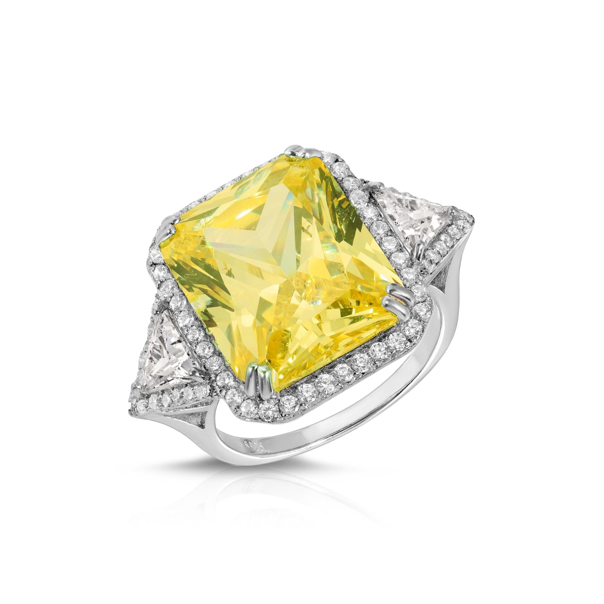 Baguette Citrine Ring – Elegant Yellow Gemstone Jewelry for Women | Perfect for Weddings, Parties & Everyday Wear