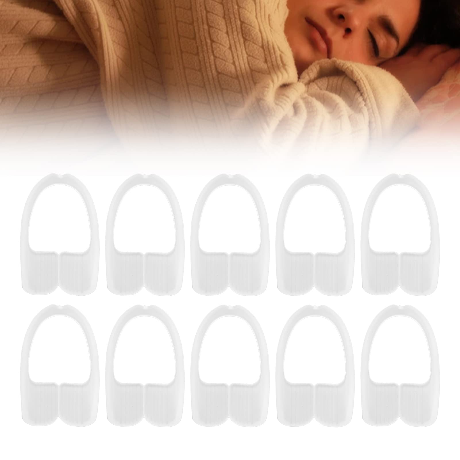 ZJchao 10-Pack Dental Night Guards for Teeth Grinding - BPA-Free Mouth Guard for Bruxism, TMJ Relief & Teeth Clenching - Comfortable Sleep Protection for Adults & Teens - Perfect for Nighttime Use & Sports Activities