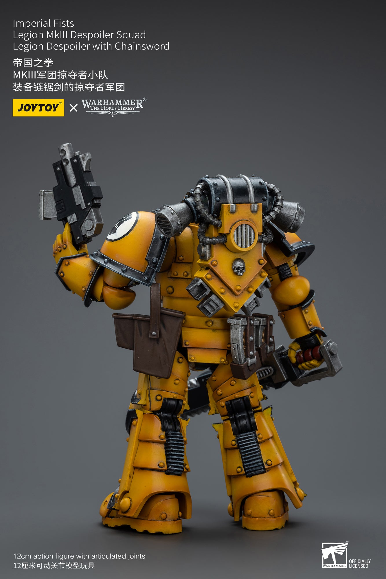JOYTOY 1/18 Warhammer The Horus Heresy Imperial Fists Legion MkIII Despoiler Squad Action Figure - Collectible Miniature for Tabletop Gaming & Display