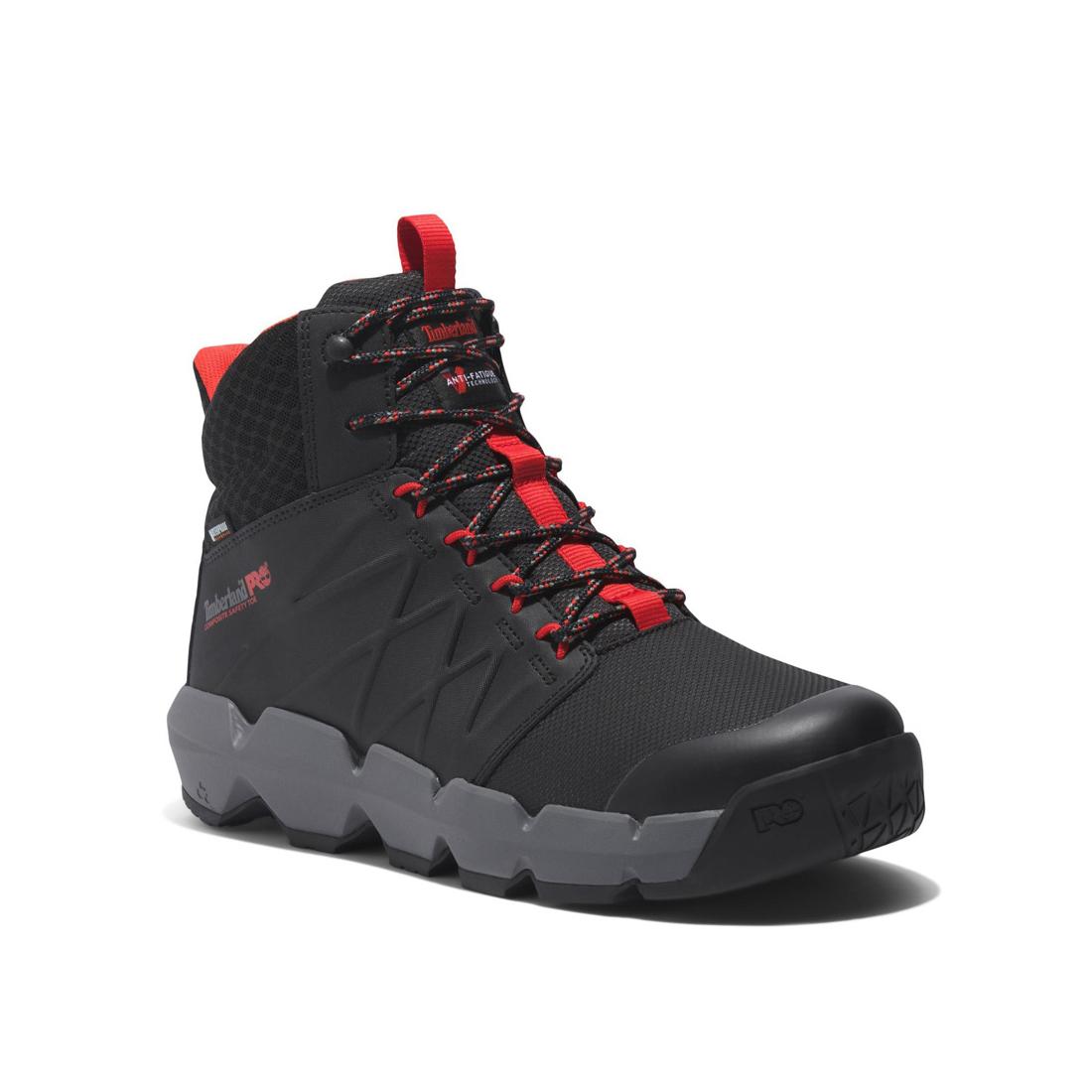 Morphix 6 Inch Composite Toe Waterproof Work Boot Black