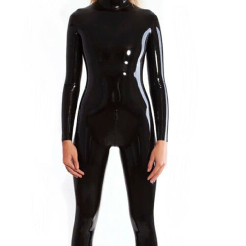 Latex Rubber Catsuit - Skinny Bikini Bodysuit with Back Zipper | Handmade Fetish Fashion for Clubwear & Halloween Costumes | Perfect for Cosplay, BDSM, and Nightclub Outfits