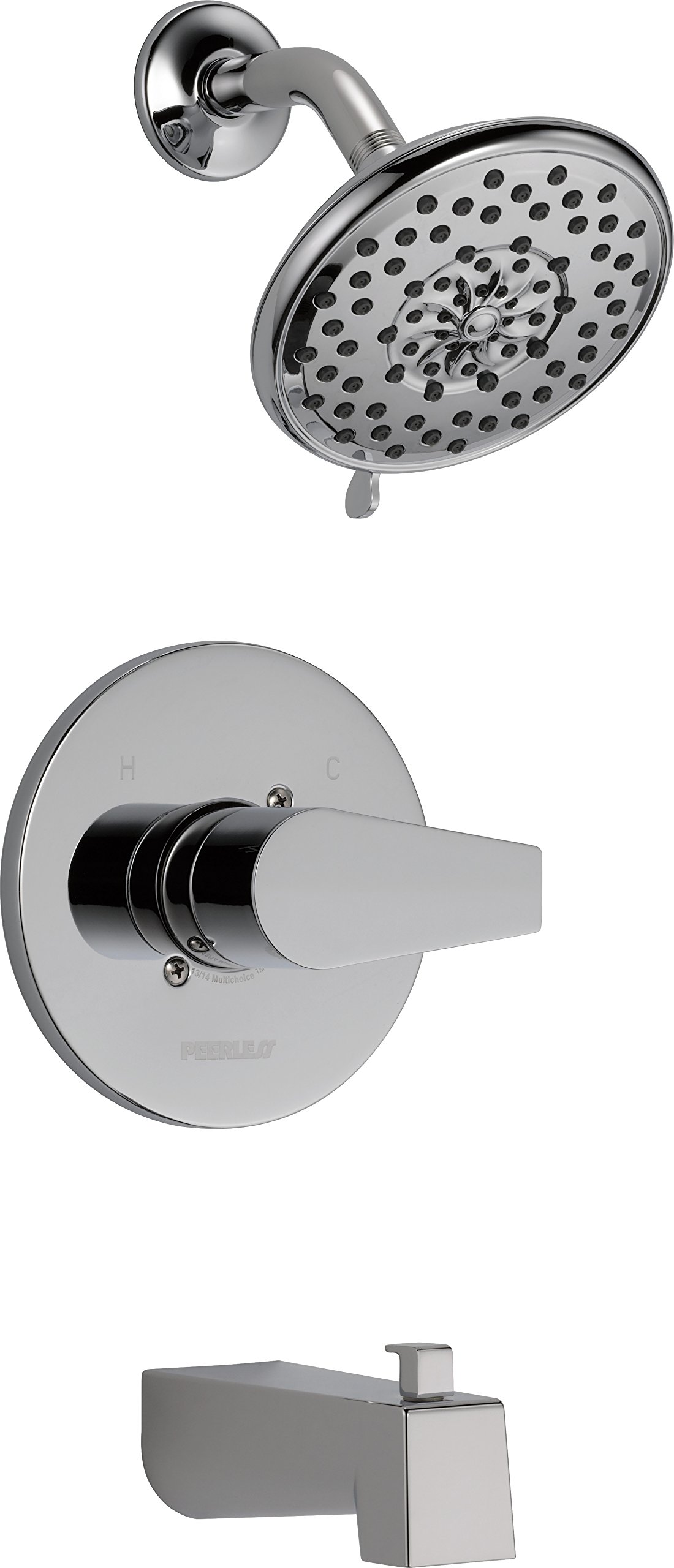 Delta Faucet Peerless Xander Tub Shower Trim Kit in Chrome - PTT14419 (Valve Sold Separately) | Perfect for Bathroom Renovation & Modern Shower Upgrades