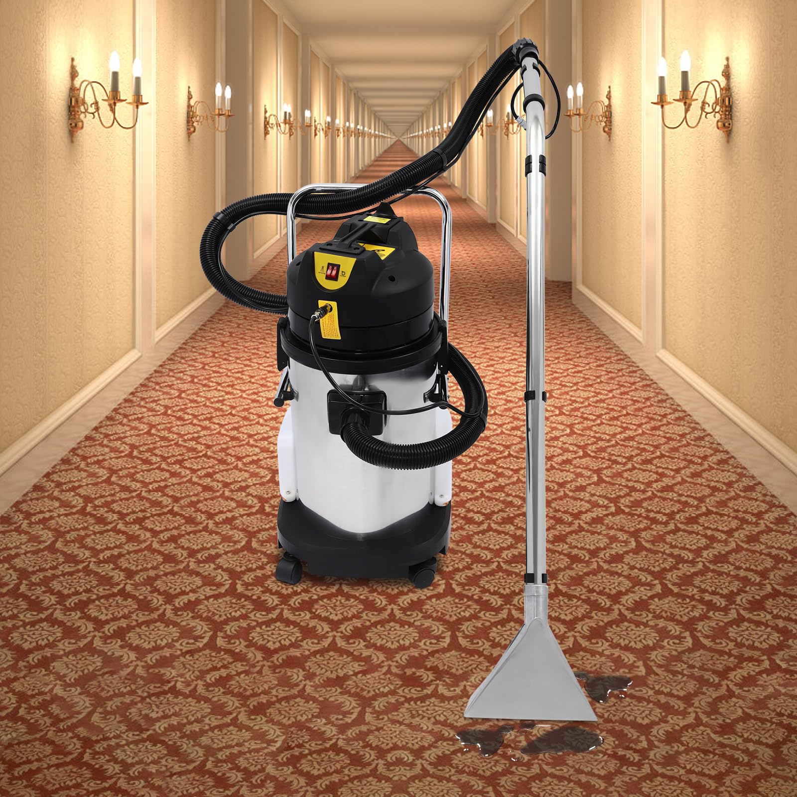 Undercat Commercial Carpet Cleaning Machine - 3-in-1 Portable Carpet Cleaner with 30L/7.93Gal Capacity, Wet Dry Vacuum for Floors, Heavy Duty Dust Extractor - Perfect for Sofa, Curtain & Carpet Cleaning in Homes, Offices & Hotels