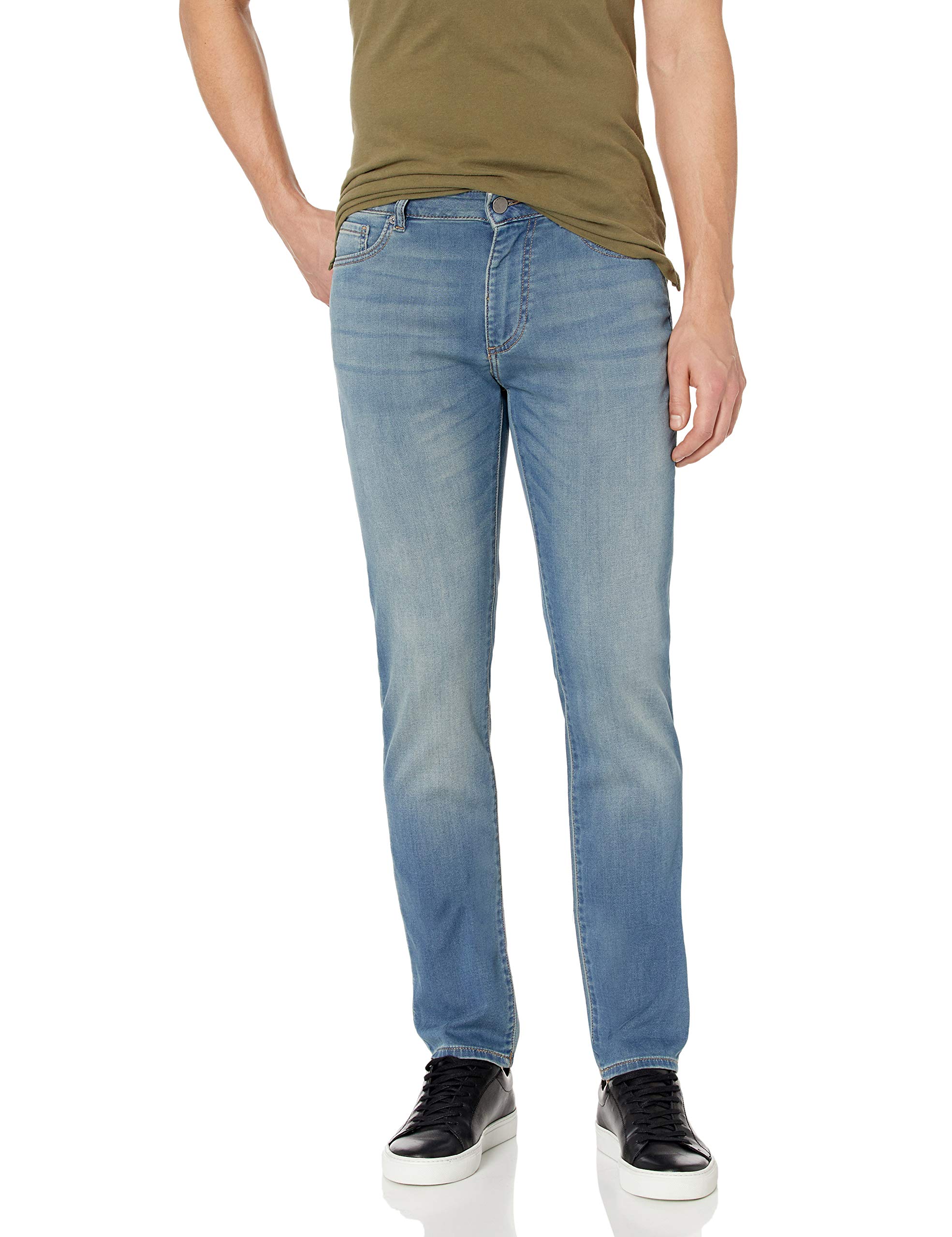 DL1961 Men's Ultimate Knit Nick Slim Fit Jeans for Men | Comfortable Stretch Denim Pants | Perfect for Casual Wear, Office & Night Out