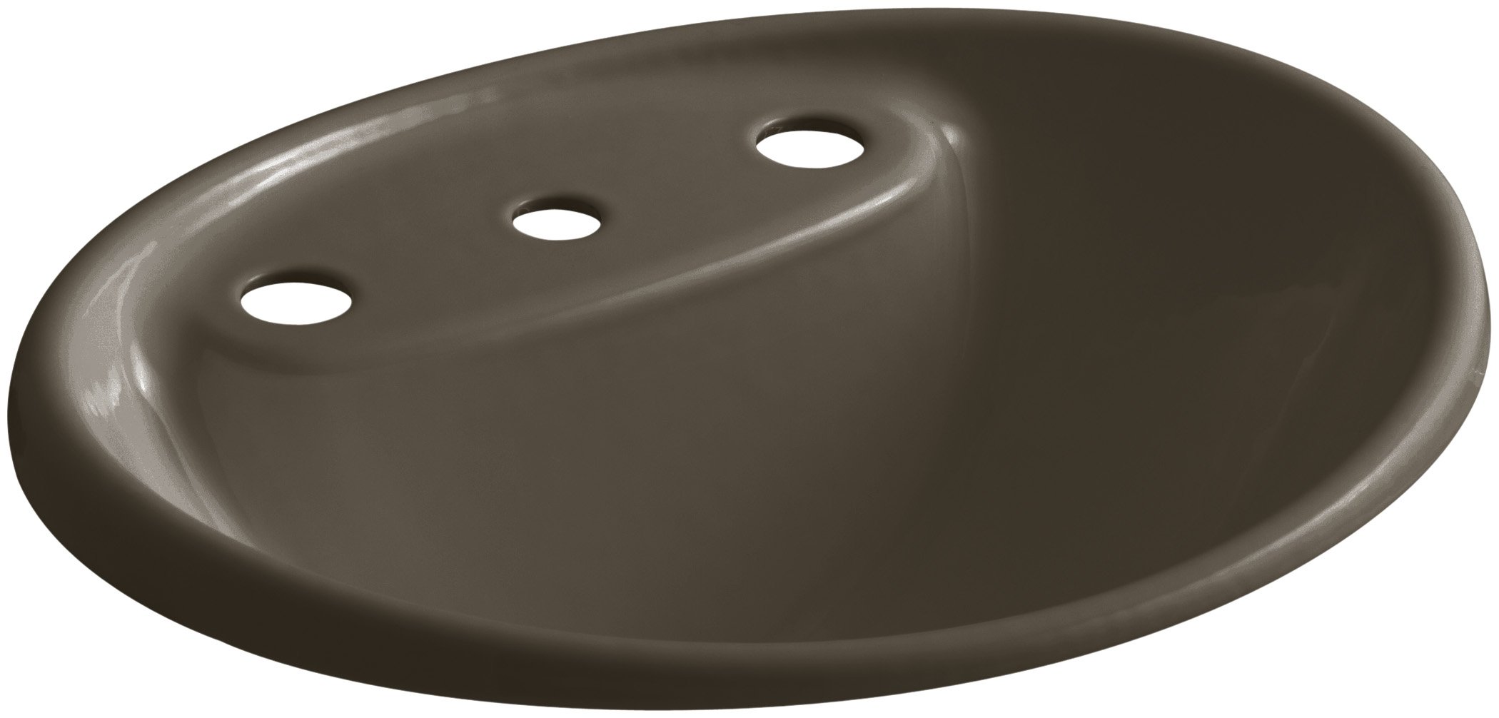 KOHLER K-2839-8-20 Tides Drop-in Bathroom Sink with 8-Inch Widespread Faucet Holes in Suede Finish - Perfect for Modern Bathroom Vanities and Powder Rooms