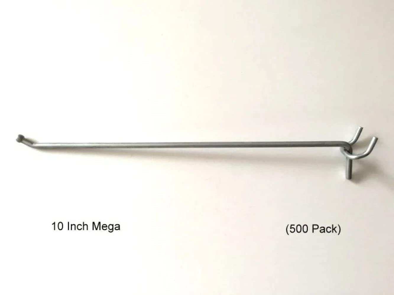 500 Pack Trion Brand 10 Inch Metal Mega Peg Kit - Heavy Duty USA Made Pegboard Hooks for Garage Shelving, Workshop Organization & DIY Storage Solutions