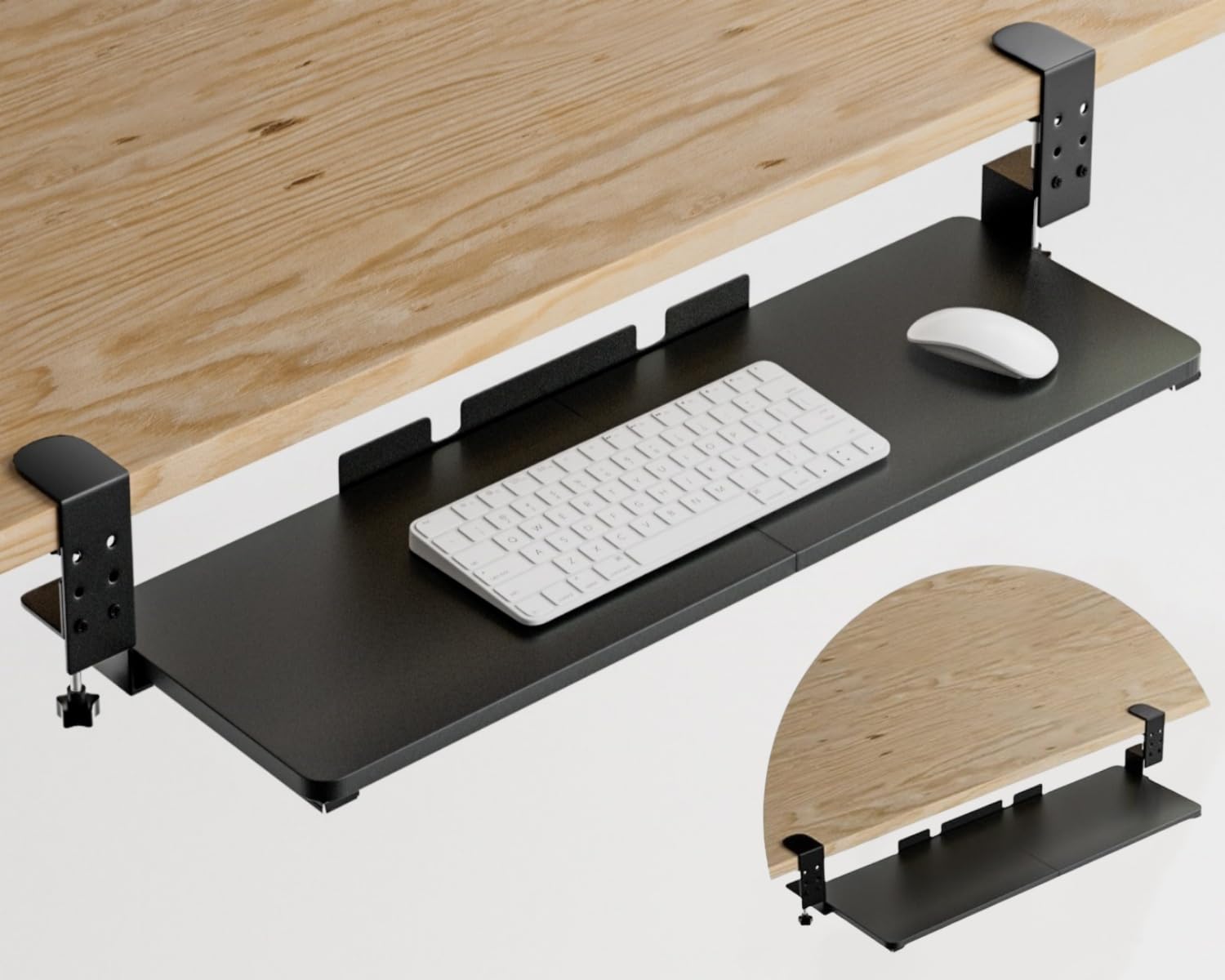 Adjustable Under Desk Keyboard Tray 29.5