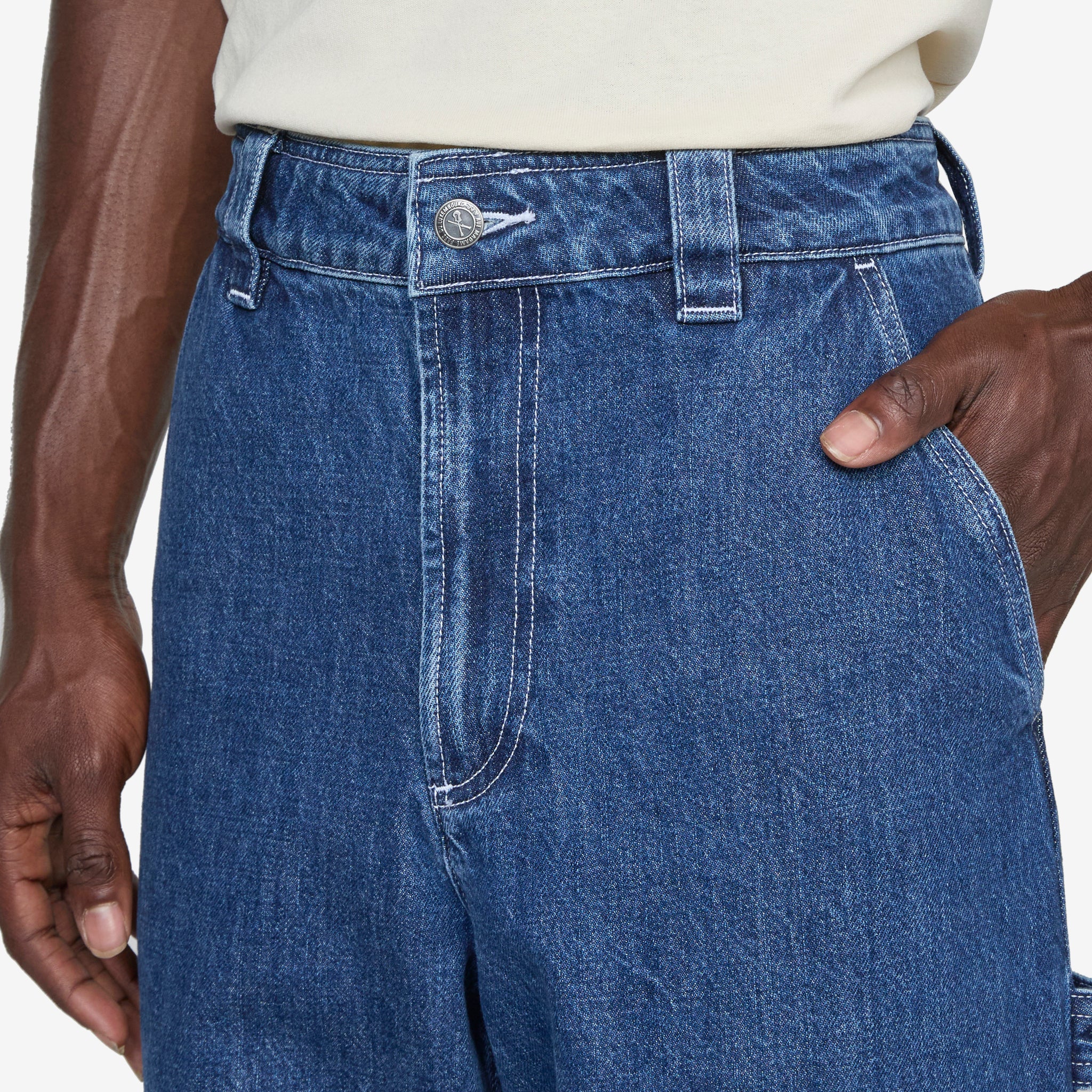 Fergus Jean Washed Indigo - Premium Denim Jeans for Men & Women | Comfortable & Stylish for Casual Wear, Work, and Everyday Outfits