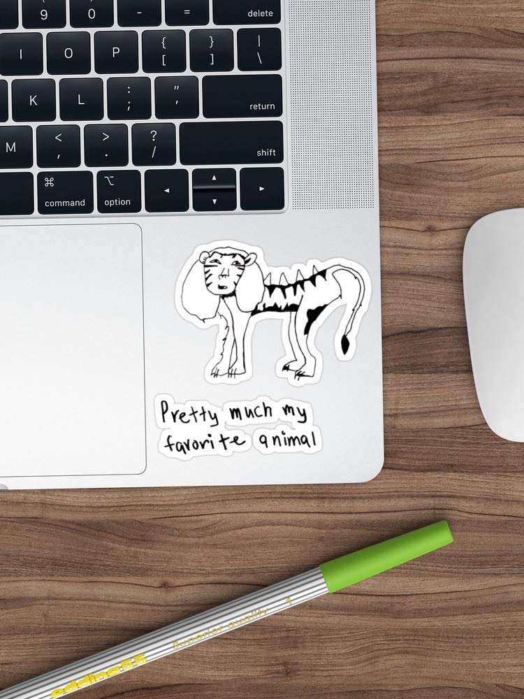 3 Pack Liger Stickers - Funny Vinyl Decals for Laptop, Phone, Car, Guitar & Fridge - Perfect for School, Office & Home Decor