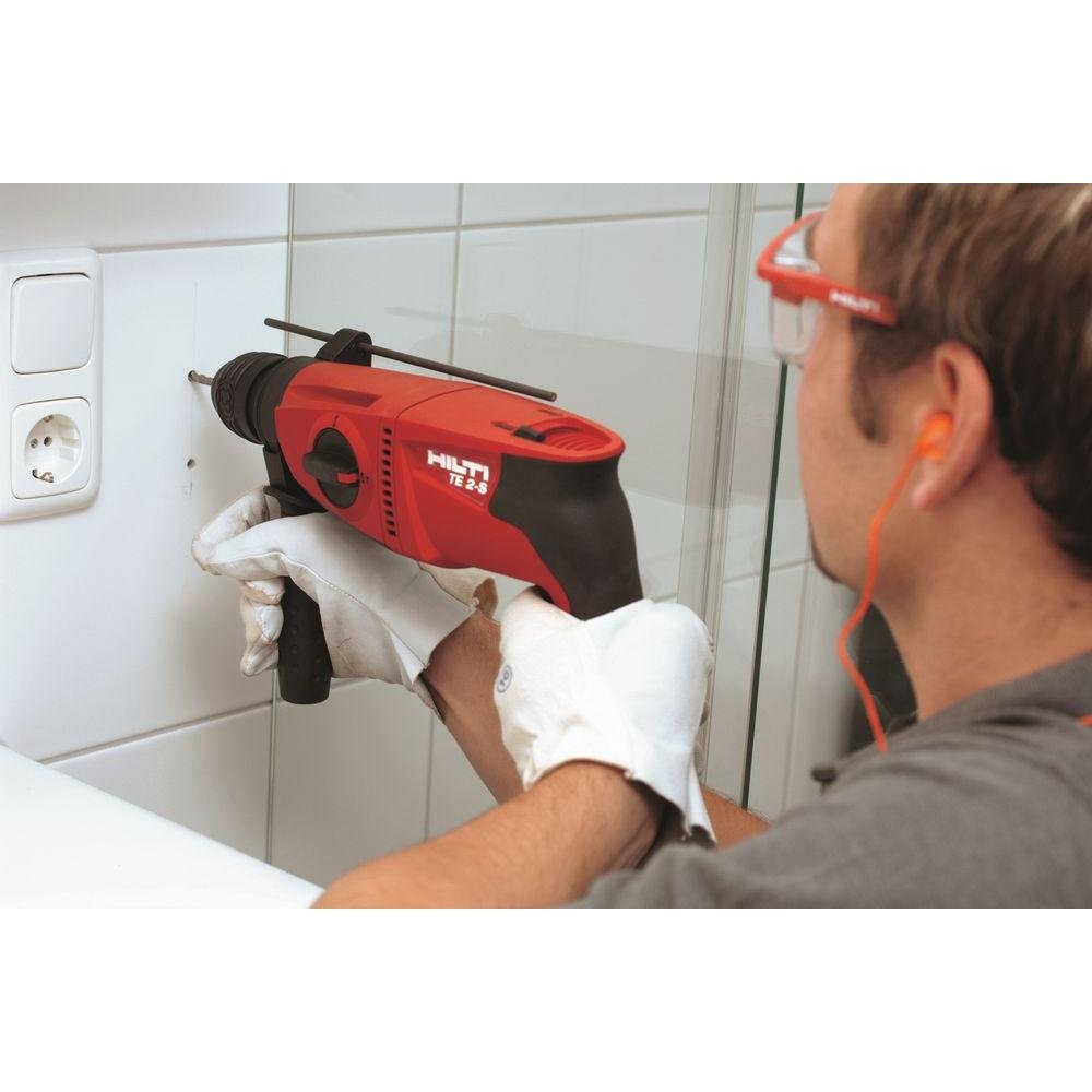 Hilti TE 2-S Rotary Hammer Drill Set with Case - 120V Corded Electric Demolition Hammer for Concrete, Brick & Masonry - Perfect for Construction, Renovation & DIY Projects