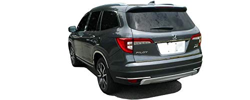 BRIGHTT-QA421046 Stainless Steel Front Bumper Accent Trim for 2019-2020 Honda Pilot - Durable Protection & Stylish Upgrade for Off-Road & City Driving
