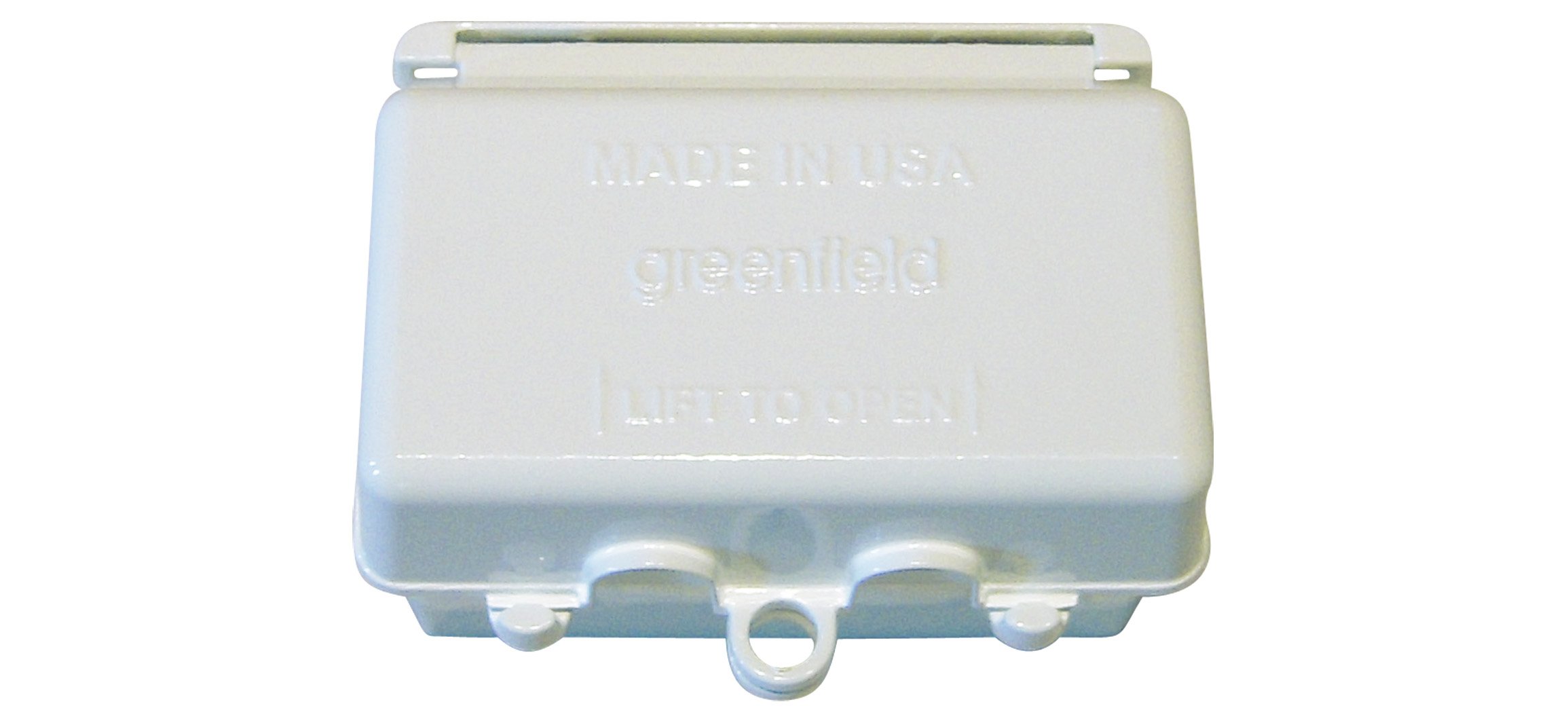 Weatherproof In-Use Outdoor Electrical Box Cover - White | Made in USA | Ideal for Outdoor Outlets, Pool Equipment & Garden Lighting Protection