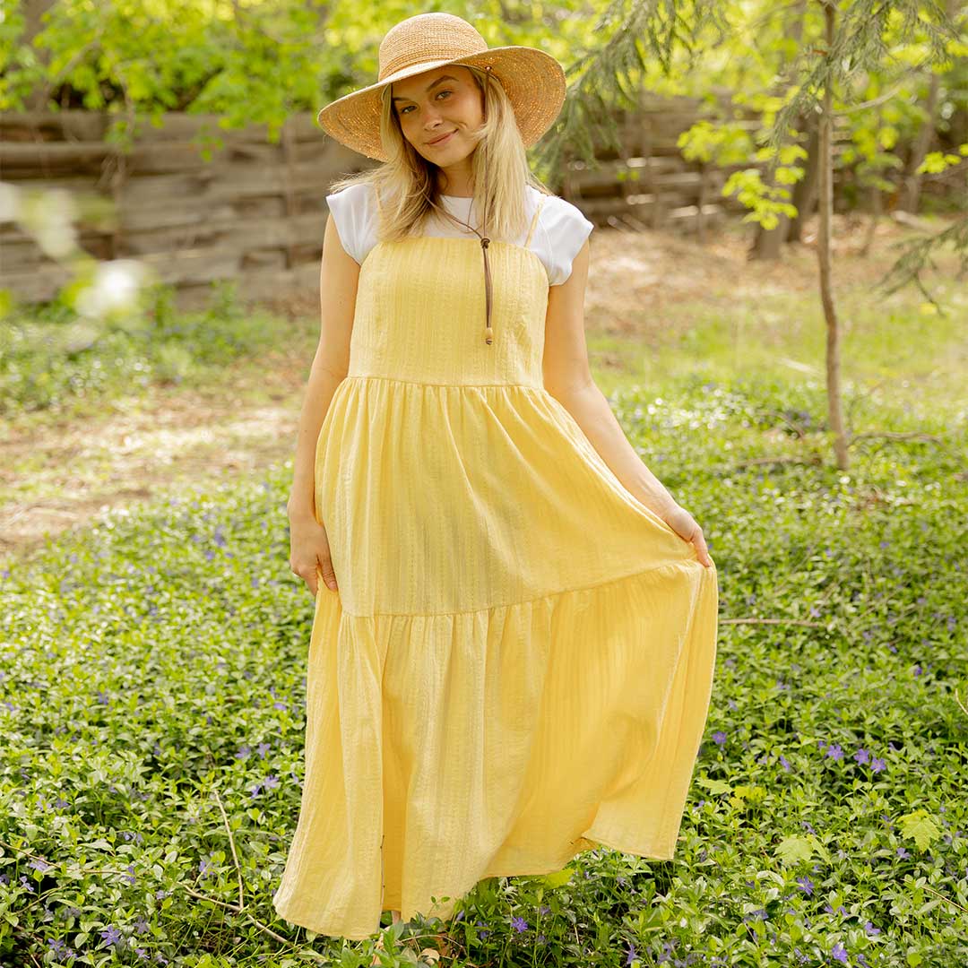 Butter Midi Dress for Women - Elegant Summer Beach Dress for Vacation, Party, and Casual Wear
