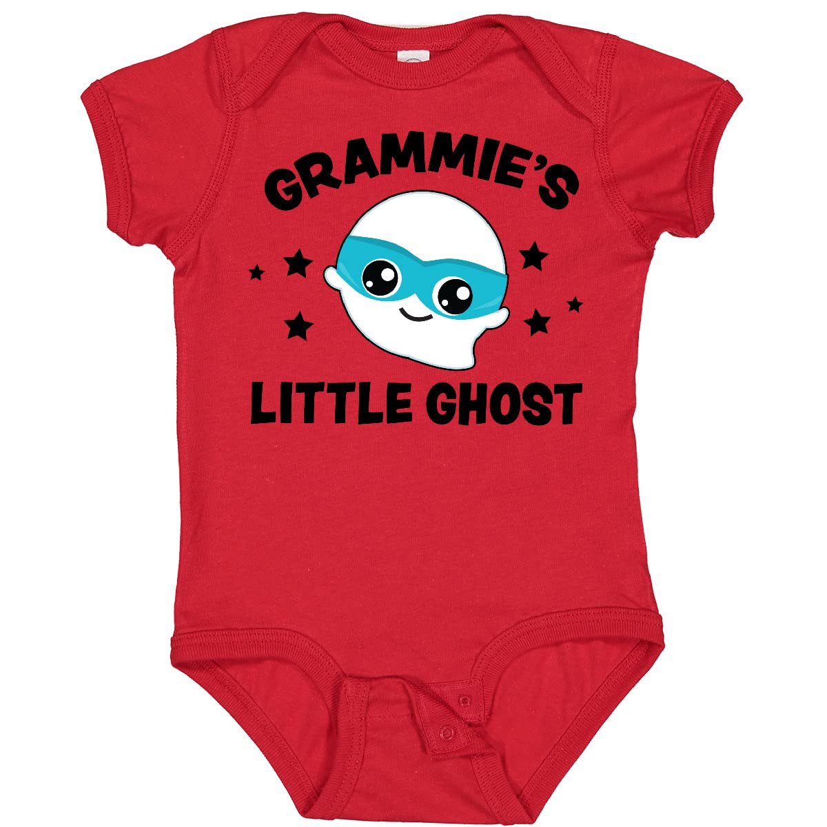 Inktastic Cute Grammie's Little Ghost with Stars Baby Bodysuit - Soft Cotton Onesie for Infants & Toddlers - Perfect for Halloween, Family Photos & Everyday Wear