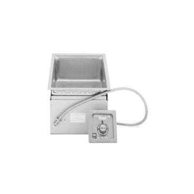 Wells Drop-In Hot Food Warmer with Drain & Thermostat Controls - Holds 1 Full Size Pan for Buffets, Catering, and Restaurants