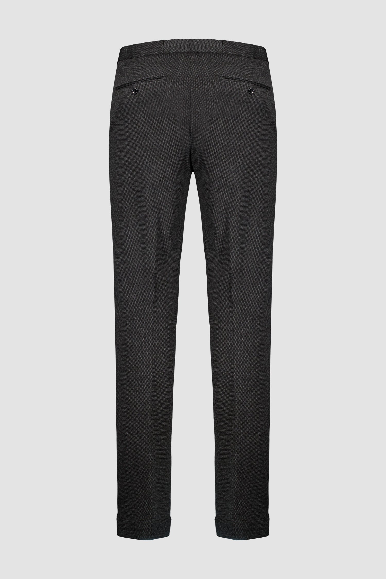 Incotex Dark Grey Knitted Trousers for Men - Comfortable Stretch Slim Fit Pants for Business Casual & Office Wear