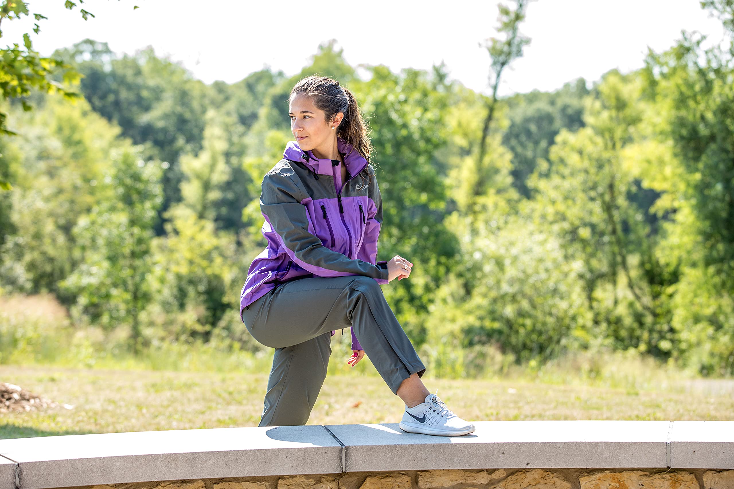 ONYX STR Women's Waterproof Rain Jacket - Lightweight Windproof Outdoor Coat for Hiking, Running & Travel - Perfect for All-Weather Protection