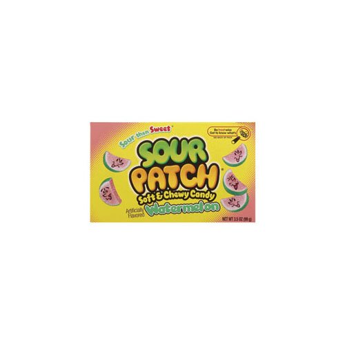 Sour Patch Kids Watermelon Candy - 3.5oz Theater Box (Pack of 12) | Bulk Candy for Movie Nights, Parties & Office Snacks | Sweet & Sour Gummy Treats
