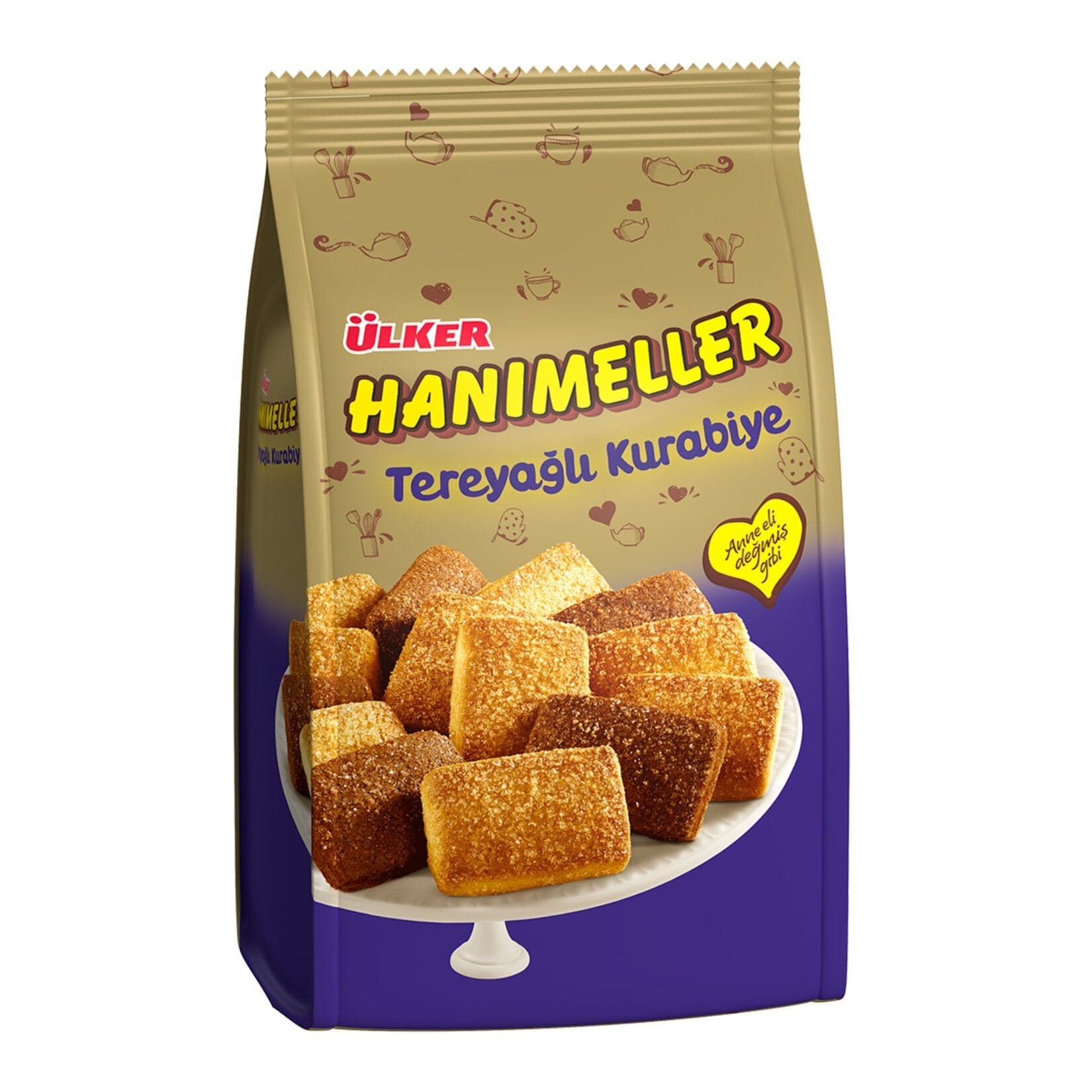 Ulker Hanimeller Butter Biscuits 152g - Delicious Turkish Butter Cookies for Tea Time, Snacking & Gifting