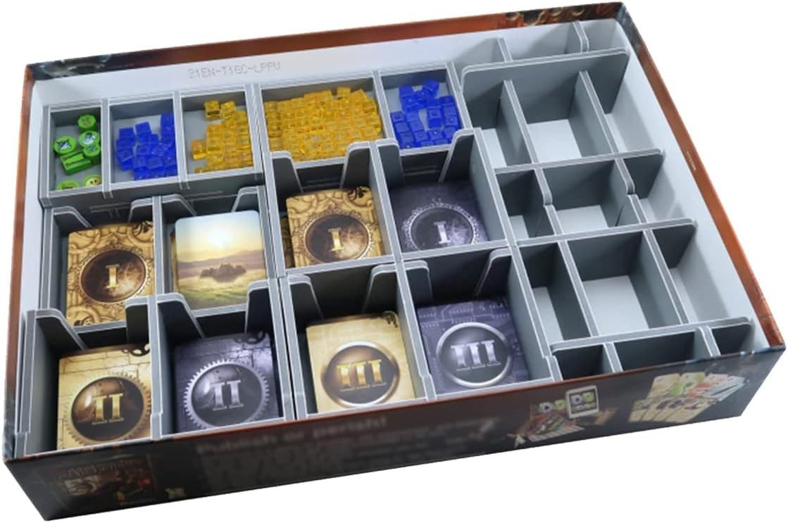 Folded Space Box Insert for Through The Ages: A New Story of Civilization Board Game - Premium Storage Solution for Game Organizers | Perfect for Game Nights & Strategy Sessions