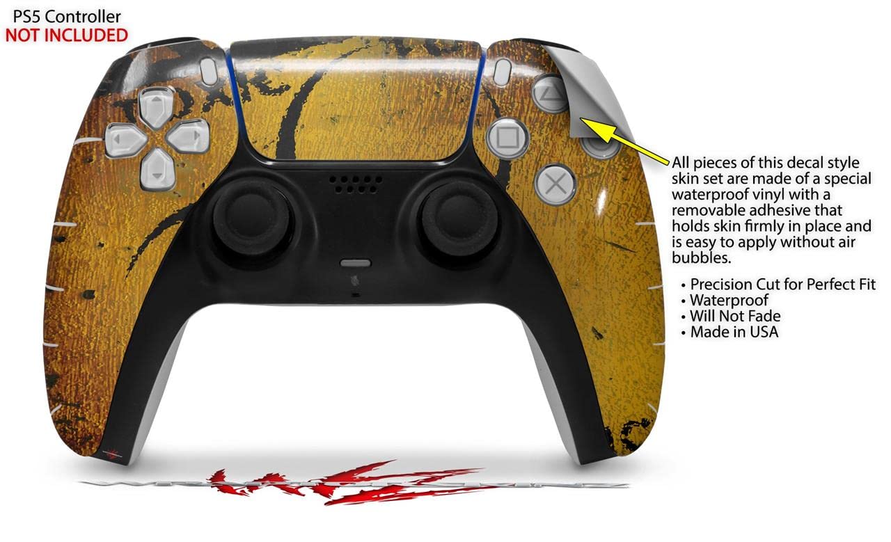 PS5 DualSense Controller Skin Wrap - Toxic Decay Design for Gaming Protection