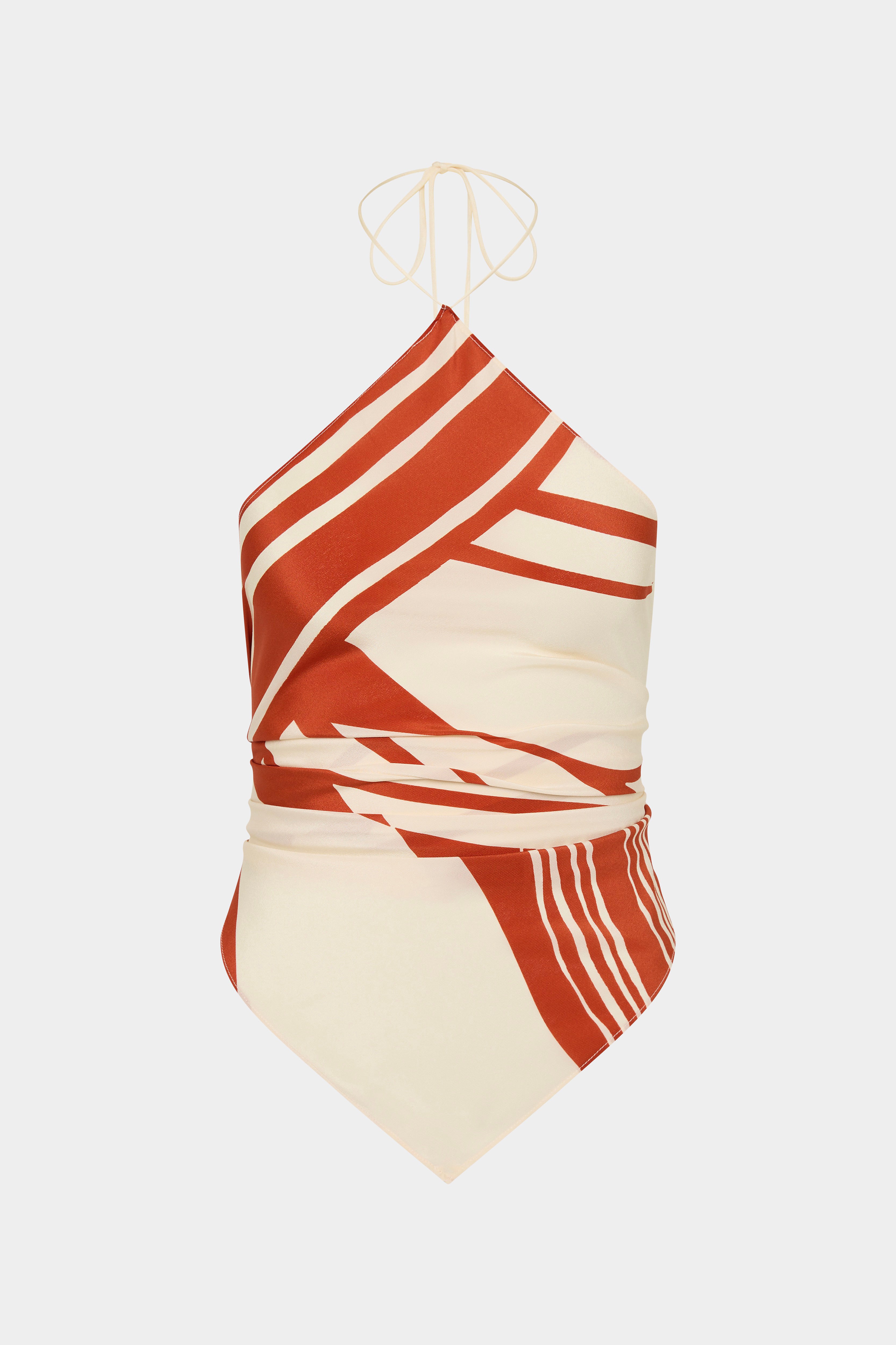 Hibiscus Stripe Calla Scarf - Lightweight Floral Print Shawl for Women, Perfect for Spring Outfits, Beach Cover-Up, and Evening Events