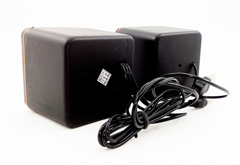 Portable USB Mini Wired Speaker 2.0 - Compact Desktop/Laptop Computer Speaker with Clear Sound, Perfect for Home Office, Gaming & Outdoor Use - Ideal Gift for Music Lovers (Model D02L)