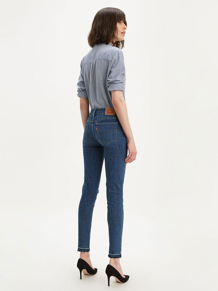 Levi's Women's 711 Skinny Ankle Jeans - Maui Indigo Wash | High-Rise Stretch Denim Pants for Casual Wear & Everyday Outfits