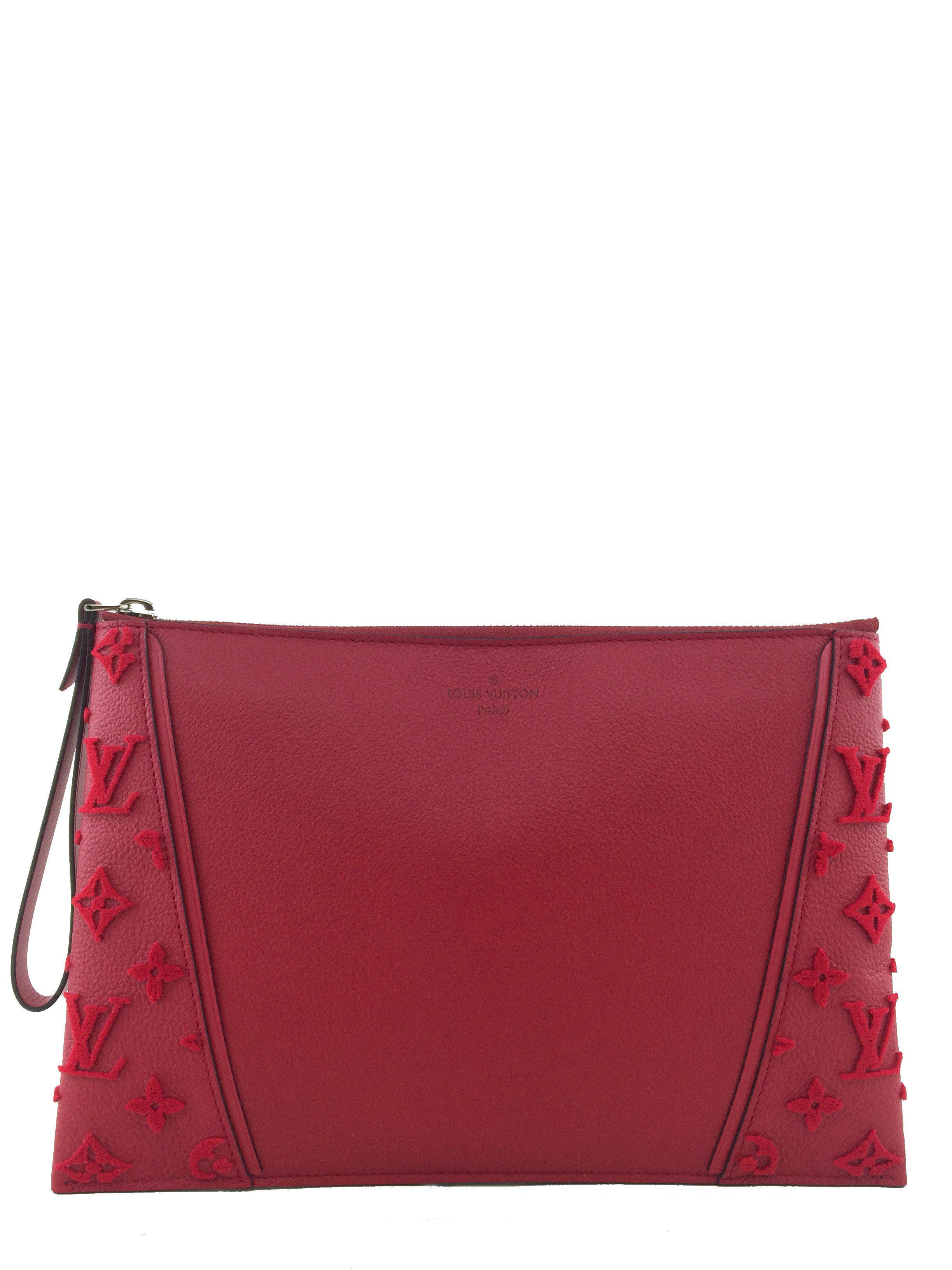 Authentic Louis Vuitton Monogram Veau Cachemire Women's Pochette Crossbody Bag - Perfect for Date Night & Evening Events