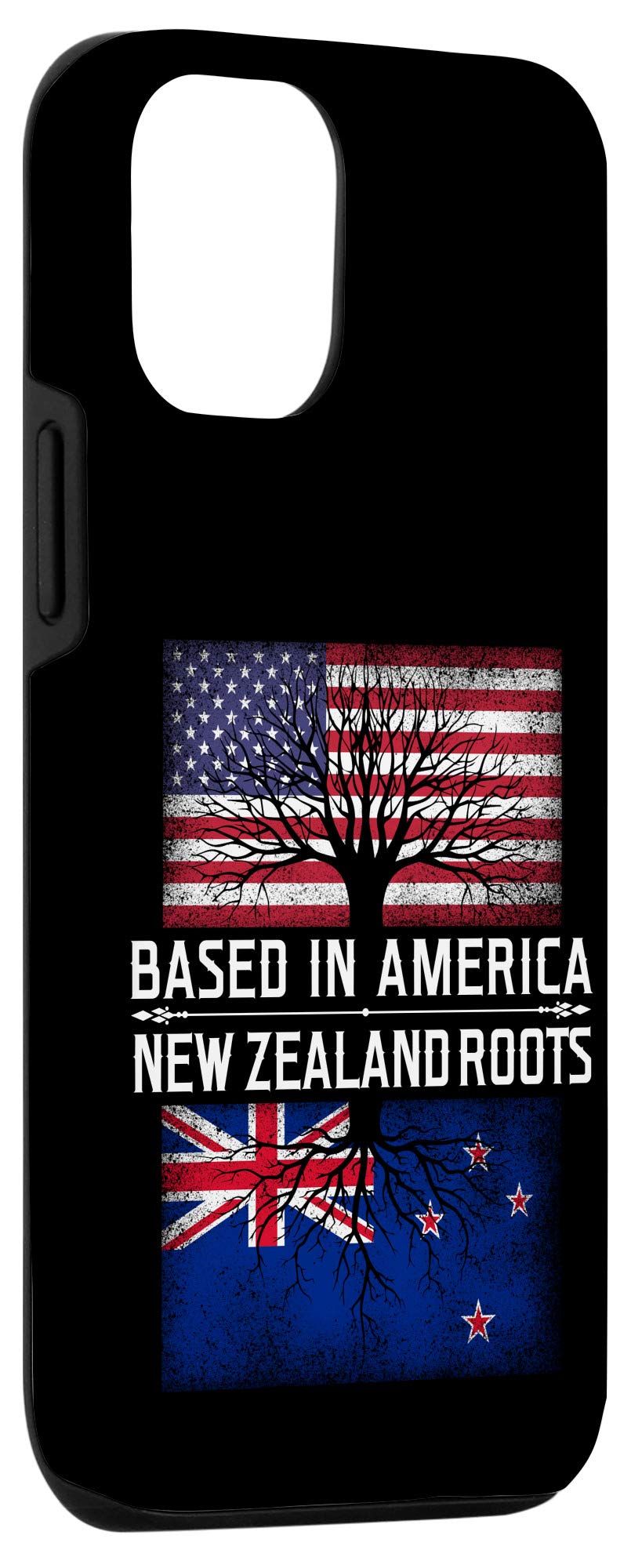 iPhone 12/12 Pro Case with New Zealand Flag Design - Durable Protective Cover for Women, Men & Kids - Perfect Gift for American Kiwi Fans (Home, Office, Travel Use)