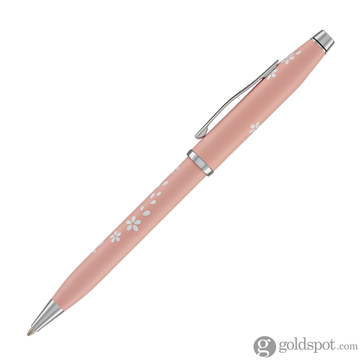 Cross Century II Cherry Blossom Ballpoint Pen - High Gloss Pink Lacquer & Chrome Finish - Elegant Writing Instrument for Office, Gifts & Special Occasions
