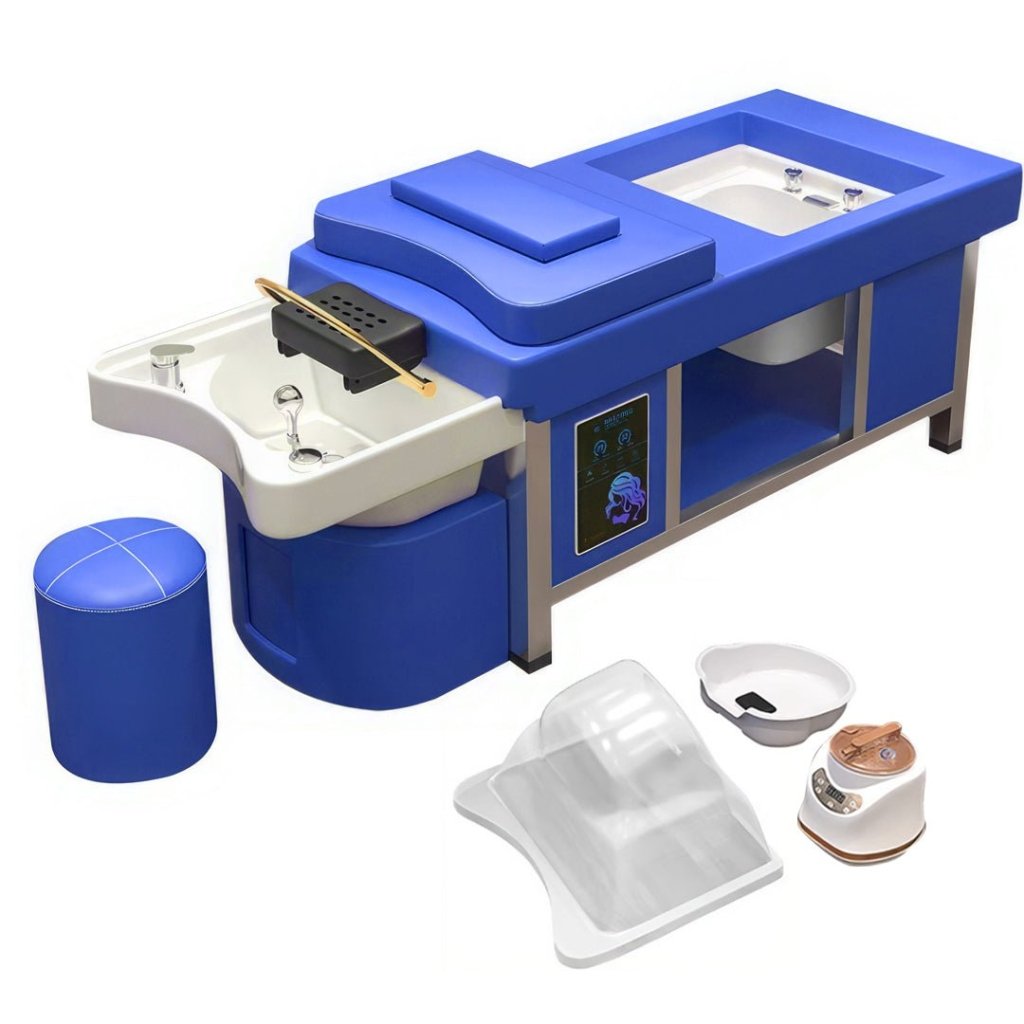 Premium Thai & Japanese Head Spa Bed with Backwash Shampoo Sink | Salon & Spa Massage Table with Optional Foot Bath | Perfect for Hair Salons, Massage Therapists & Relaxation Centers