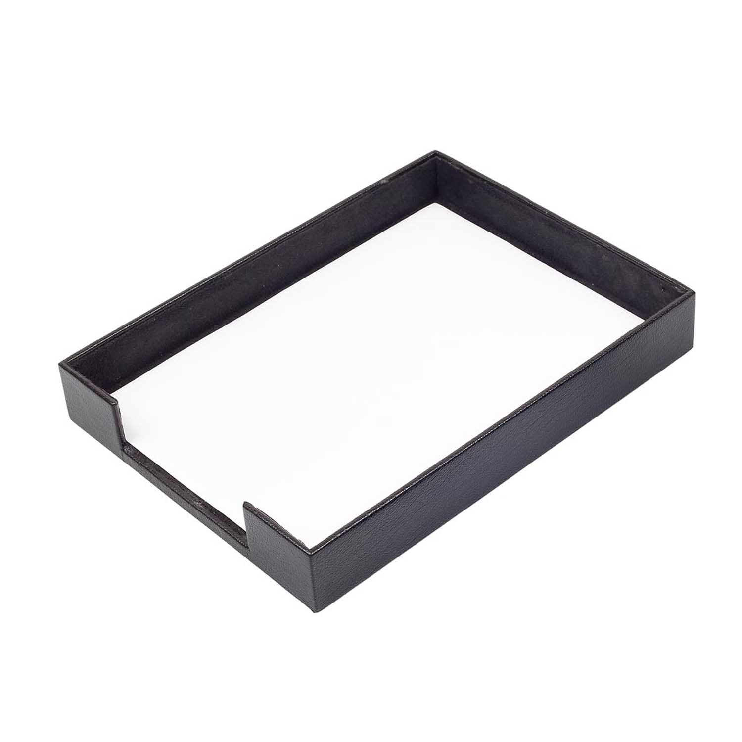 MOOG Genuine Leather Document Tray - Premium Office Desk Organizer for Files, Papers & Stationery - Perfect for Home Office, Work Desk & Professional Workspace Organization
