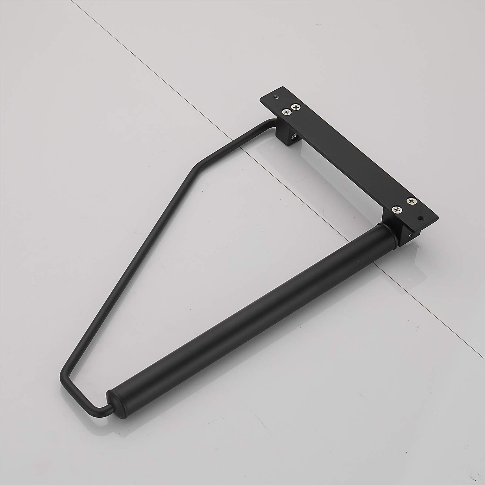 Space Saving Wall Mounted Folding Clothes Hanger Rack - Adjustable Swing Drying System for Laundry, Closet & Storage Organization (Black) - Perfect for Small Apartments, Dorms & Bathrooms