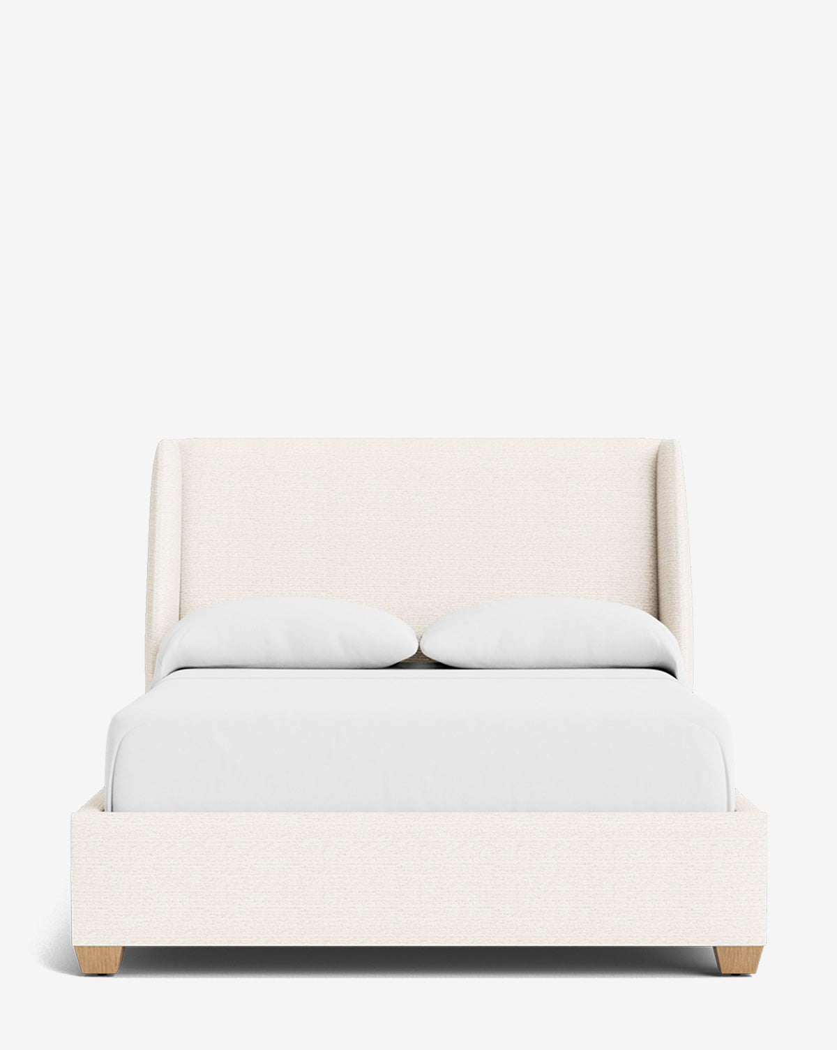 Walt Bed Low Headboard - Modern Minimalist Bed Frame for Small Spaces - Perfect for Apartments, Dorms & Guest Rooms