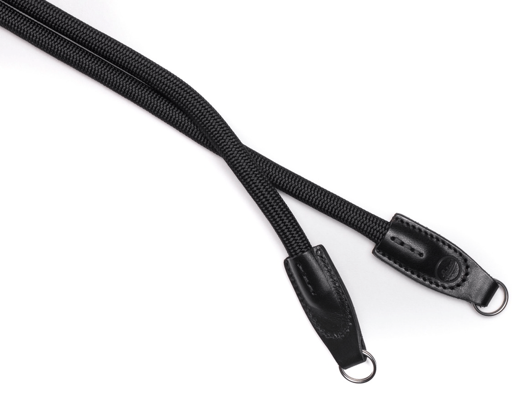 Leica Rope Camera Strap - 126cm Adjustable Black Nylon Neck Strap for DSLR, Mirrorless Cameras - Perfect for Travel, Hiking & Outdoor Photography